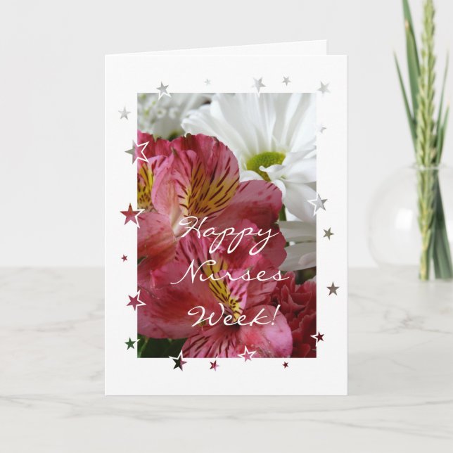 Cartão Feliz Semana das Enfermeiras. (Frente)