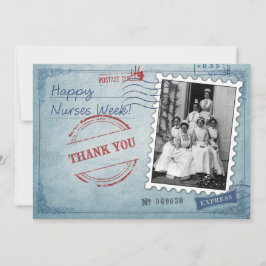 Cartão Feliz Semana das Enfermeiras. Placa personalizada 