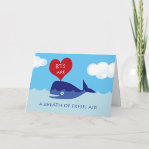 Cartão Feliz Semana Nacional de Terapia Respiratória, RTs