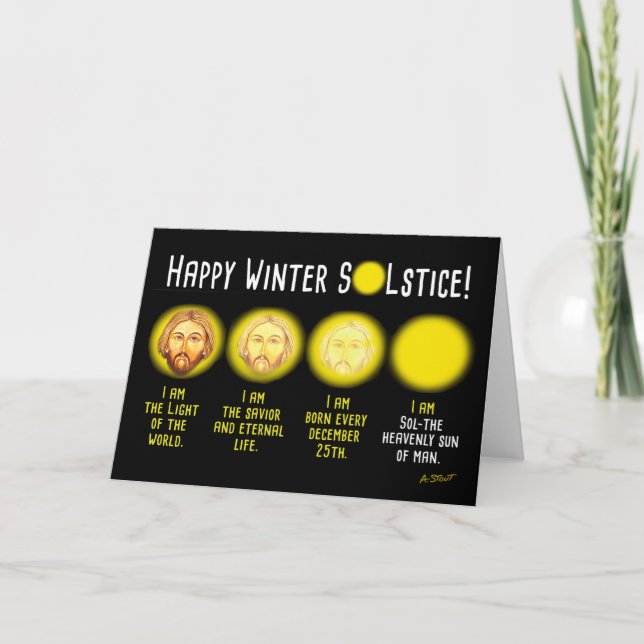 CARTÃO FELIZ SOLSTÍCIO DE INVERNO! (Frente)