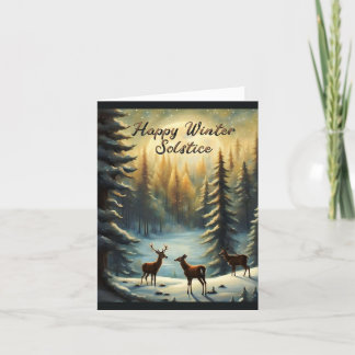 Cartão Feliz Solstício e Saudações Heathens