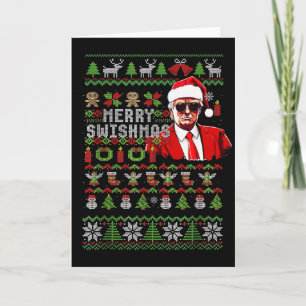 Cartão Feliz Swishmas Natal Feio Trump Natal