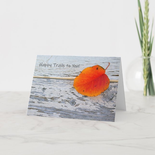 Cartão Feliz Trilhos para você (Frente)