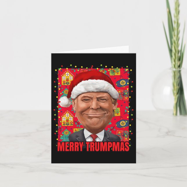 Cartão Feliz Trump Xmas 2024 (Frente)