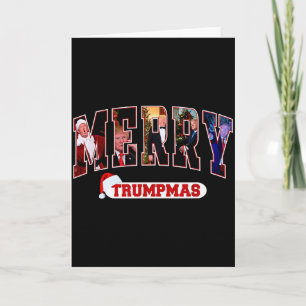 Cartão Feliz Trumpmas Papai Noel Trump Pijama de Natal En