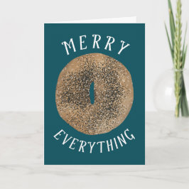 Cartão Feliz Tudo Bagel e Feliz Novo Esquema