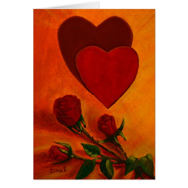 Cartão Felizes Dias de os namorados, Aniversário, Casamen (Frente)