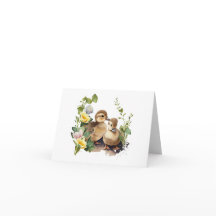 Felizes Ducklings com VAZIO de Flores