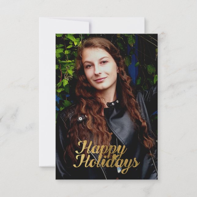 Cartão Felizes Faux Dourados (Frente)