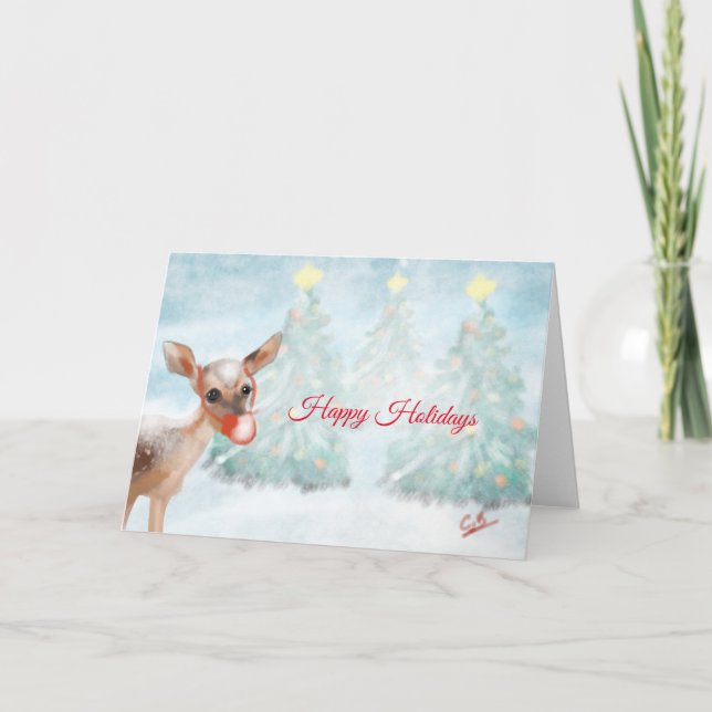 Cartão Felizes Festas (Frente)