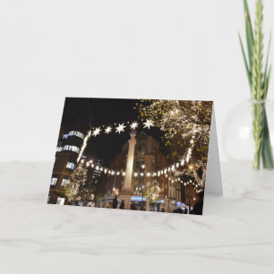 Cartão Felizes Festas Londres Festa de Natal no Reino Uni