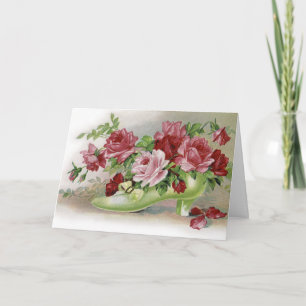 Cartão Felizes Rosas de aniversário