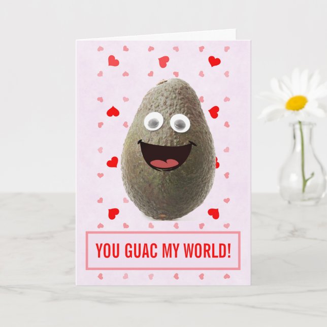 Cartão Felny Cute Avocado Birthday (Planta pequena)