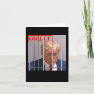 Cartão Felon Donald Trump Guilty O Bloqueou Na Prisão Tru