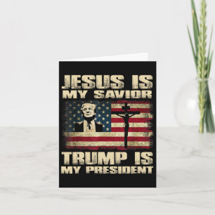 Cartão Felon Jesus é meu salvador Trump é meu pré