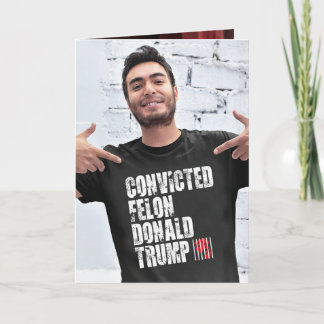 Cartão Felon Trump condenado