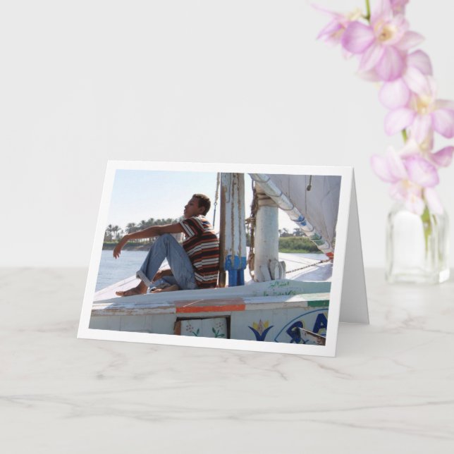 Cartão Feluca no Nilo (Orquídea)