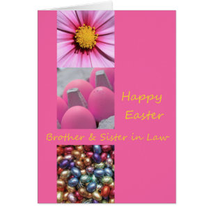 Cartão Felz pascoa de irmão e esposa