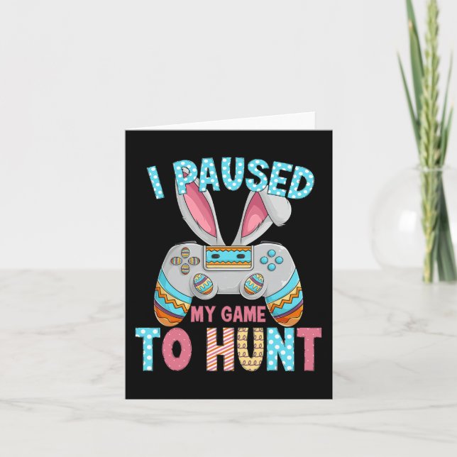 Cartão Felz pascoa Dia Coelhinho De Ovos Brincadeiras Hom (Frente)