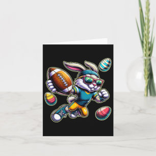 Cartão Felz pascoa Futebol Boys Páscoa Bunny Funny East