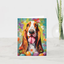 Felz pascoa Hound Basset