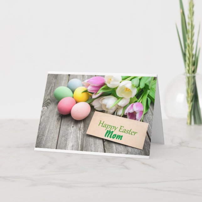 CARTÃO FELZ PASCOA **MOM** ESPERO QUE SEJA PLACA ESPECIAL (Frente)