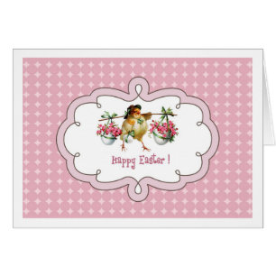 Cartão  Felz pascoa. Placas de saudação de Páscoa de P
