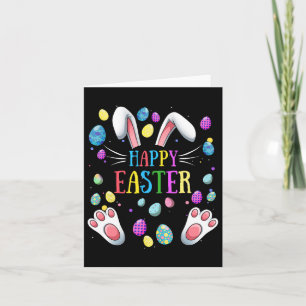 Cartão Felz pascoa Sayings Bunny Gifts Ovo Família Gráfic