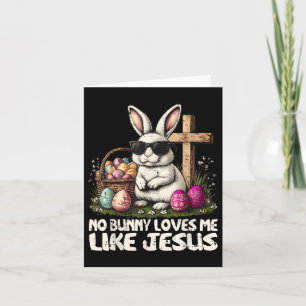 Cartão Felz pascoa Sem Coelhinho Me Ama Como Jesus Christ