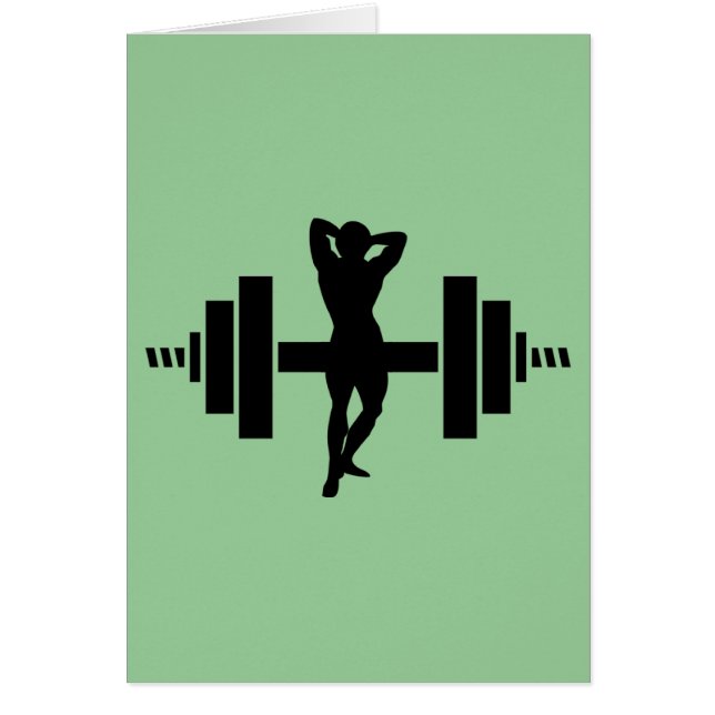 Cartão Female Bodybuilder (Frente)