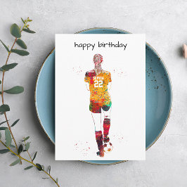 Cartão Female Soccer Player