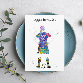 Cartão Female Soccer Player