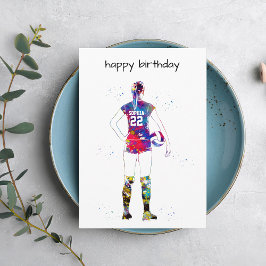 Cartão Female Volleyball Player