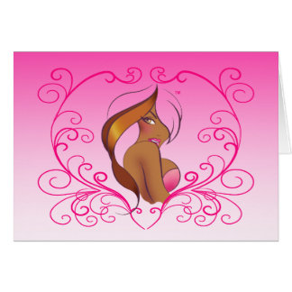 Cartão ~ Femme "sexy" Fatale do coelho de Jennifer