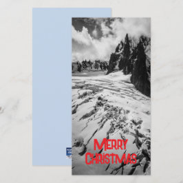 Cartão Fenda Glacial Mont Blanc, França Natal