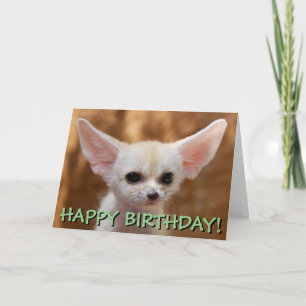 Cartão Fennec fox customized card