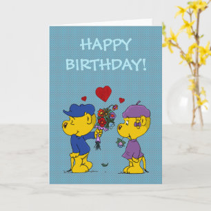Cartão Ferald e Sahsha Ferret Birthday