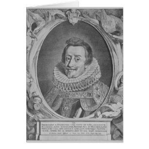 Cartão Ferdinand II, imperador romano santamente