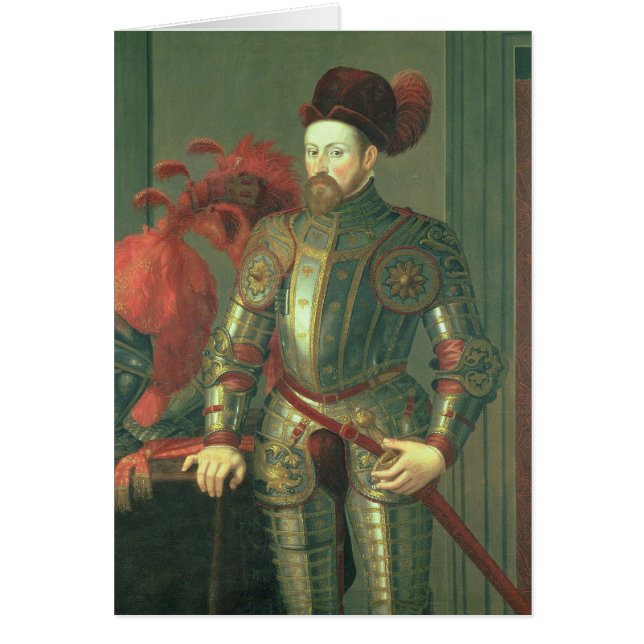 Cartão Ferdinand II, imperador romano santamente (Frente)