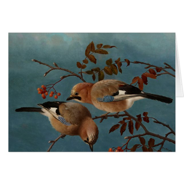 Cartão Ferdinand von Wright - Jays (Frente Horizontal)