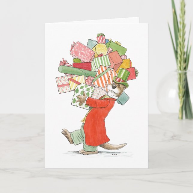 Cartão Feriado apresenta a placa externa (Frente)