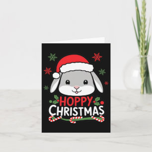 Cartão Feriado de Coelhinho de Natal Bonito Feriado G