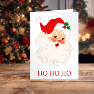Cartão Feriado de Ho Ho Ho, Papais noeis bonitos