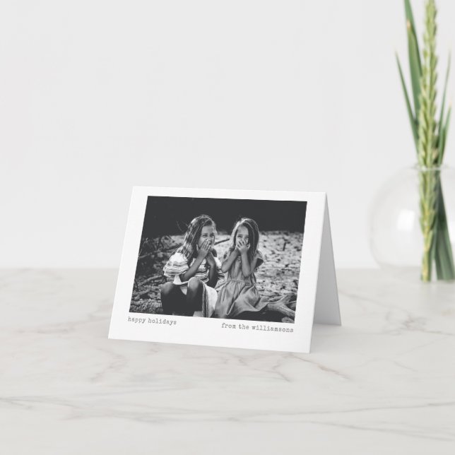 Cartão Feriado de Máquina de Fotografia Personalizada Mod (Frente)