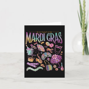 Cartão Feriado de Mardi Gras Engraçado Louisiana