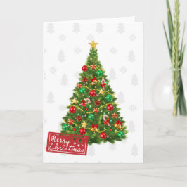 Cartão Feriado de Natal alegre e Na moda moderno