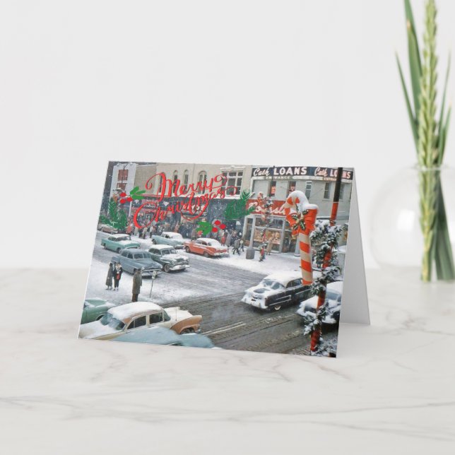 Cartão Feriado de Natal Retroativo (Frente)