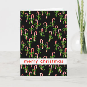 Cartão Feriado doce de Natal doce Canes Xmas