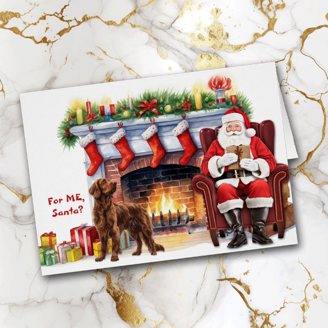 Cartão Feriado Irlandês de Cachorro Gift - papais noeis (Criador carregado)