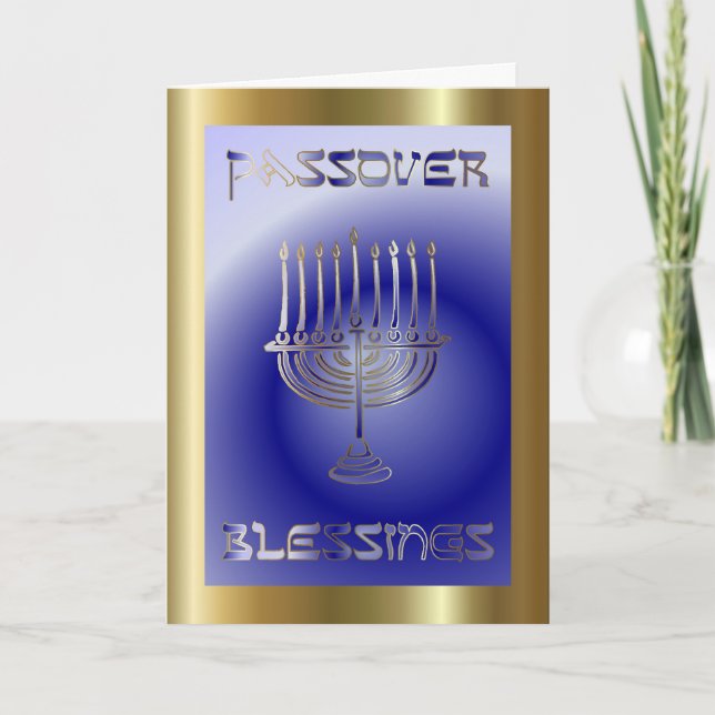 Cartão Feriado Judaico Pesach Passover (Frente)